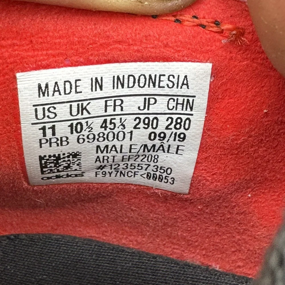 adidas 20.3 Tf Core Black/FTWR White/Active Red Football Shoes-SZ‎ 11 (EF2208)